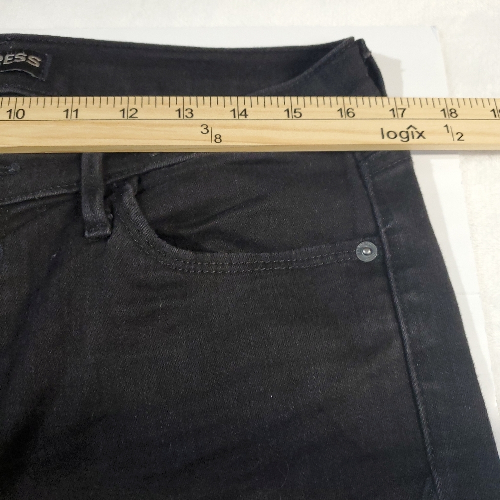 Express Mid-Rise Black Leggings - Picture 2 of 8